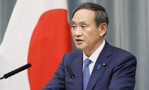 스가 요시히데 일본 관방장관. 연합뉴스