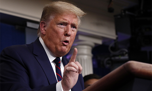 도널드 트럼프 미국 대통령. 워싱턴=AP연합뉴스