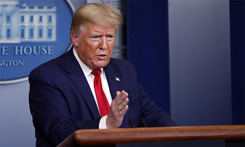 도널드 트럼프 미국 대통령. 워싱턴=AP연합뉴스