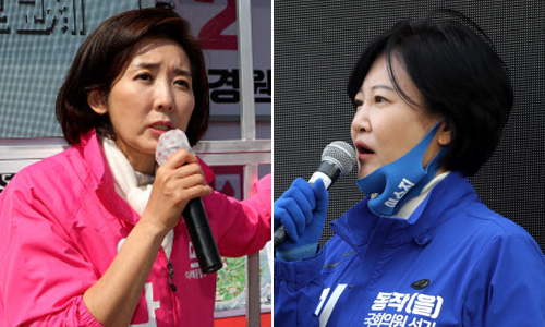 미래통합당 나경원 후보(왼쪽)와 민주당 이수진 후보. 세계일보 자료사진