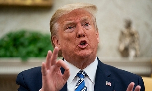 도널드 트럼프 미국 대통령. 워싱턴=AP연합