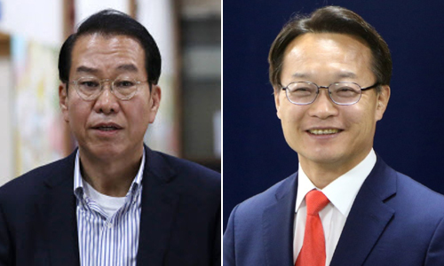 권영세(왼쪽), 조해진