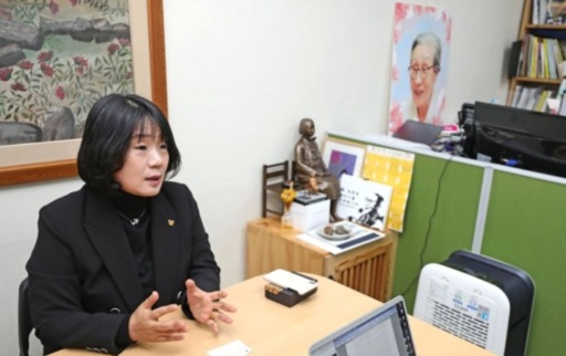 더불어시민당 윤미향 국회의원 당선인. 연합뉴스