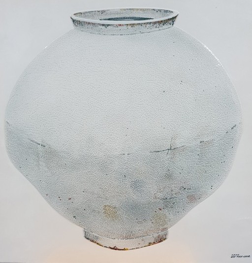 오만철 달항아리(도자부조)