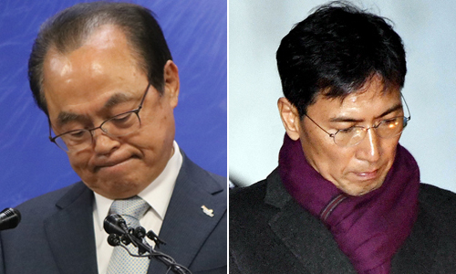 오거돈 전 부산시장(왼쪽)과 안희정 전 충남도지사(오른쪽). 자료사진