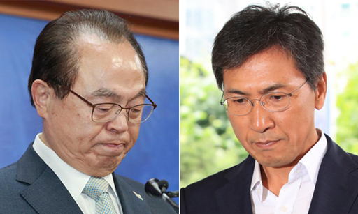 오거돈(왼쪽), 안희정. 연합뉴스