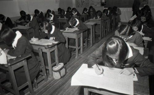 1979년의 대학입시 예비고사 풍경.