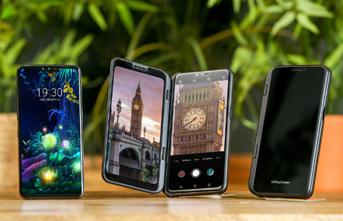 LG전자의 듀얼 스크린을 장착한 V50 씽큐 LG전자 제공