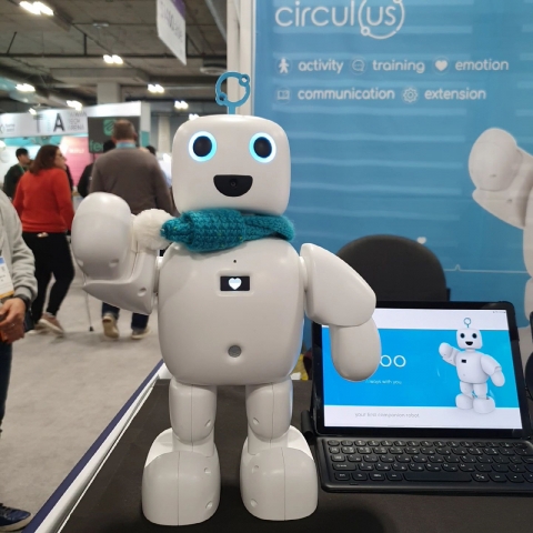 AI 기반의 소셜 로봇 파이보. /구서윤 기자