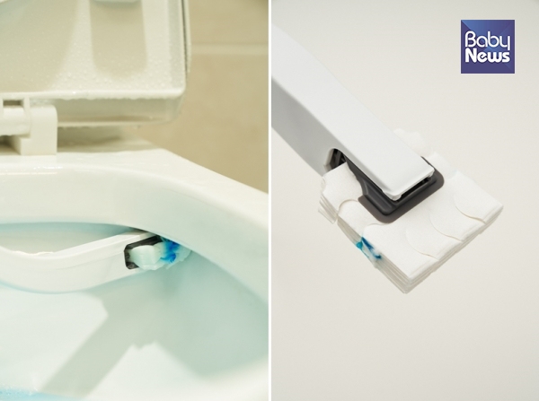 변기 스틱 크리너 사용 이미지Ⓒ공백0100