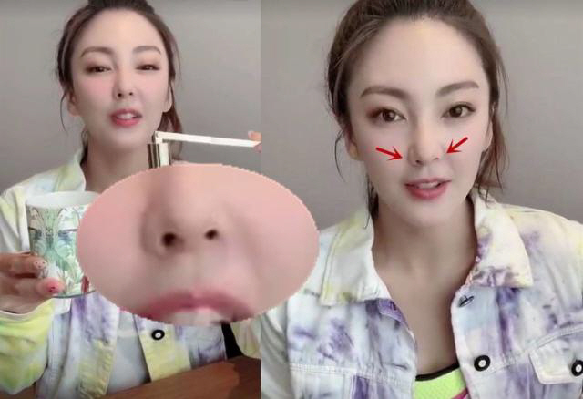 확실히 이상한 장위치의 코 모습./제공=진르터우탸오.