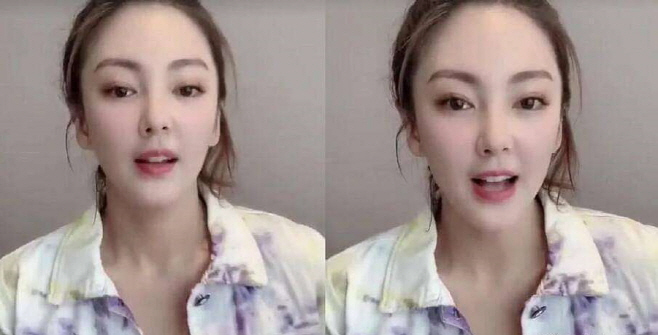 최근 문제가 됐던 장위치의 사진 속 코 모습. 확연하게 비정상인 것처럼 보인다./제공=신랑.