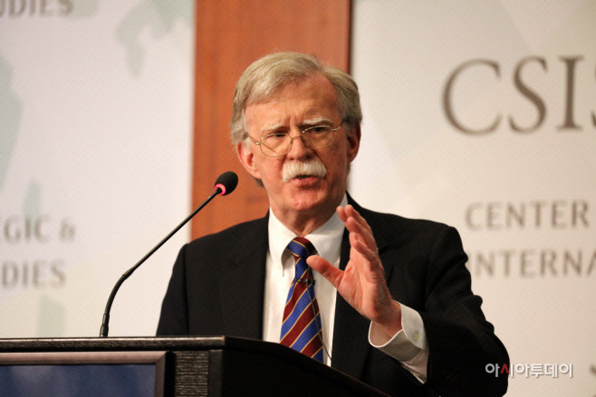존 볼턴 전 백악관 국가안보보좌관이 지난해 9월 30일 미 워싱턴 D.C.의 전략국제문제연구소(CSIS) 포럼에서 기조연설을 하고 있다./사진=워싱턴 D.C.=하만주 특파원