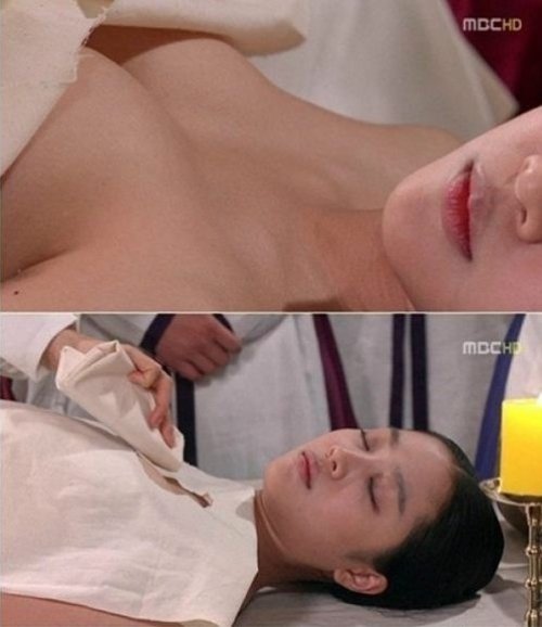 (사진=조보아 과거 노출 장면/MBC  마의  캡처)