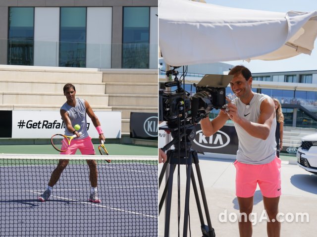 이번 후원 계약 연장 온라인 라이브 조인식에 참석한 라파엘 나달.