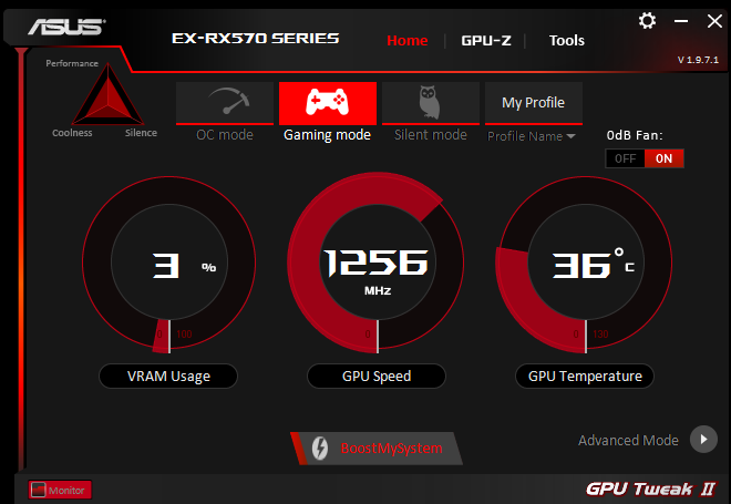 부스트 클럭은 1256MHz로 레퍼런스 클럭 1244MHz 대비 조금 더 높다.