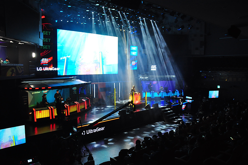 LG 울트라기어 퓨처스 디제이맥스 리스펙트 V 경기가 열린 서울 OGN e스타디움