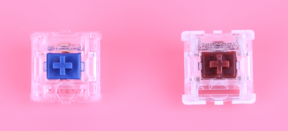 게이트론 저소음 갈축과 간단하게 비교를 진행했다.