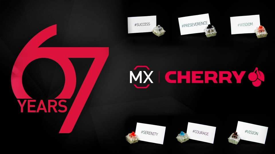 해는 Walter Cherry가 회사를 설립한지 67주년 되는 해이다. CHERRY라는 기업명은 독일계 미국인 창립자(Walter Cherry)에서 따왔다.