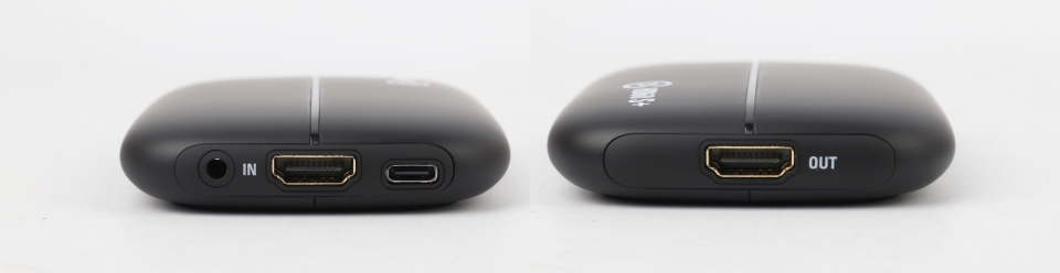 HD60 S+의 포트 구성이다. 별도로 전원 어댑터를 연결할 필요가 없어 간단하게 사용할 수 있다.