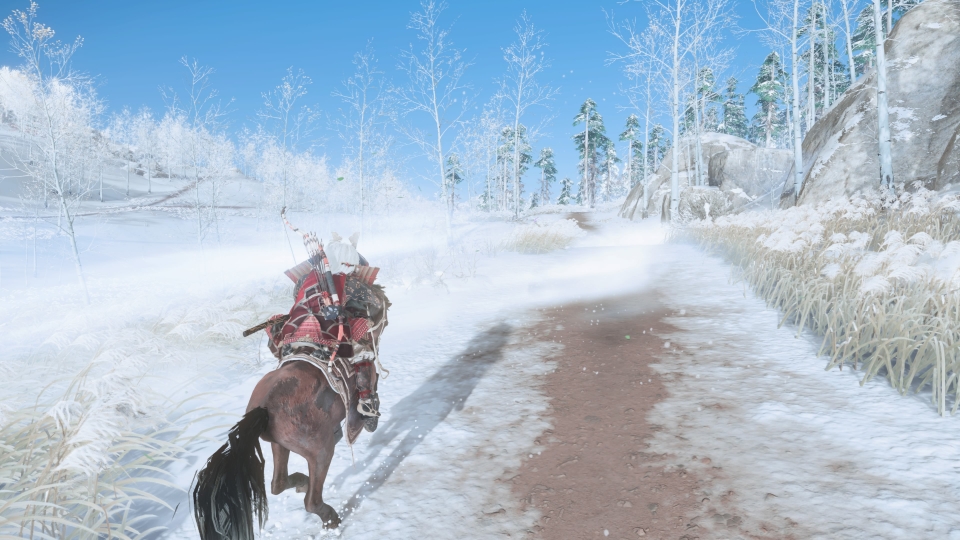 포토 모드가 아닌 실제 게임 진행 화면이다. 미니 맵은 물론 아무런 UI가 존재하지 않는다.