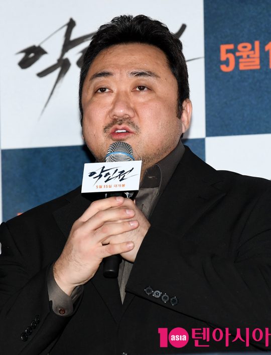 조직 보스 장동수 역을 맡은 배우 마동석. /조준원 기자 wizard333@