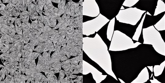 구혜선 ‘니가 없는 세상, 나에겐 적막’ 전시회 작품 적막 10(왼쪽), 적막 12/사진제공=진산갤러리