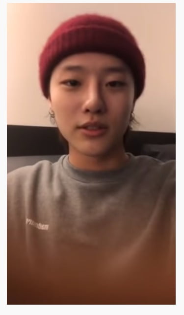 엑스원 데뷔 전 조승연 인스타 라이브방송 캡처./ 사진=유튜브 캡처