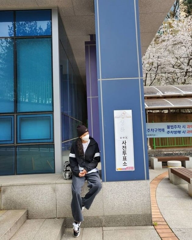 배우 이다희가 사전투표를 했다. / 사진=이다희 인스타그램