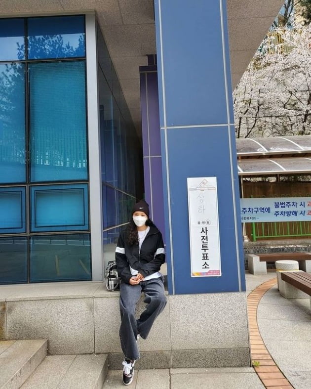 배우 이다희가 사전투표를 했다. / 사진=이다희 인스타그램