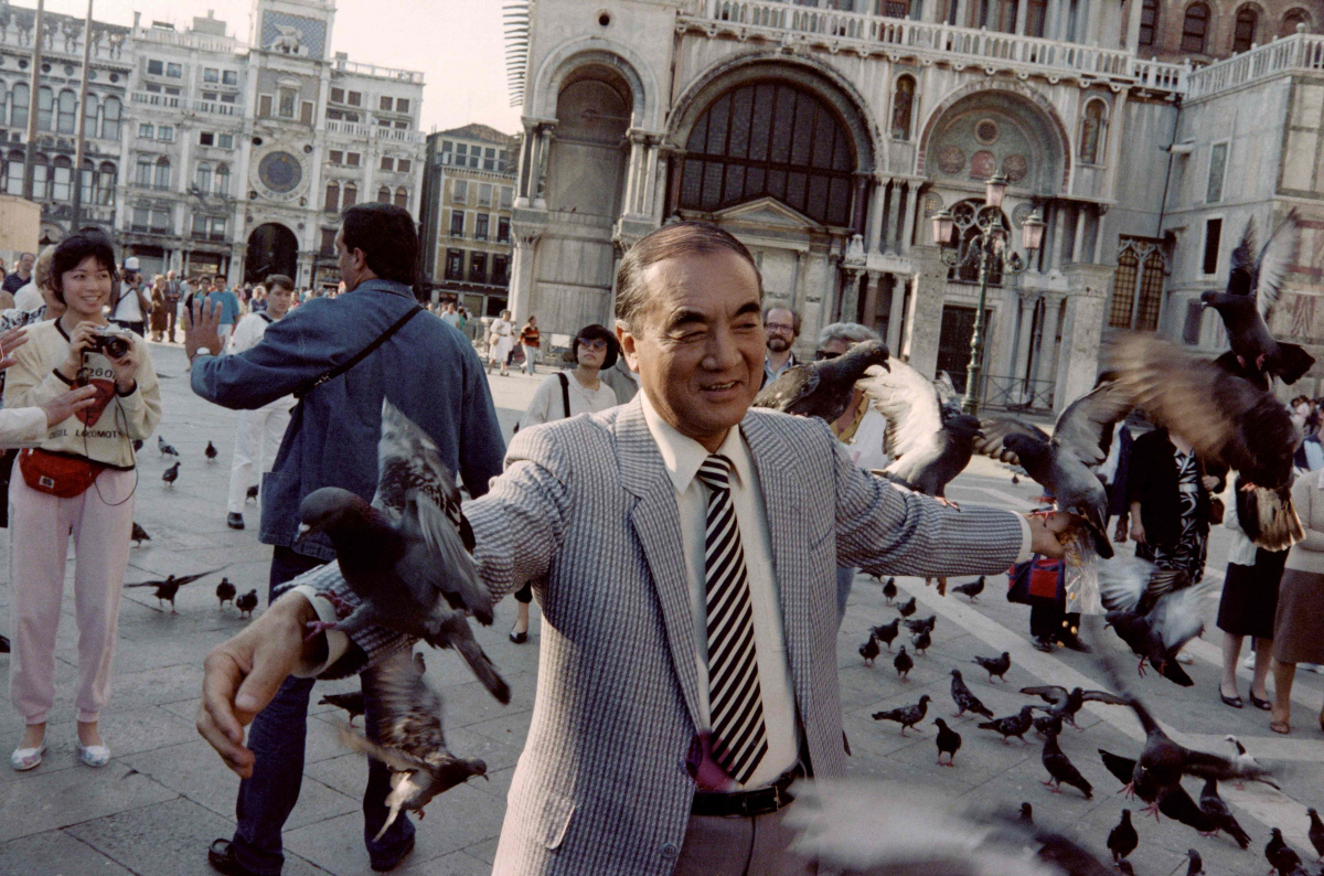 생전 이탈리아 베니스 산마르코광장의 나카소네. AFP연합뉴스