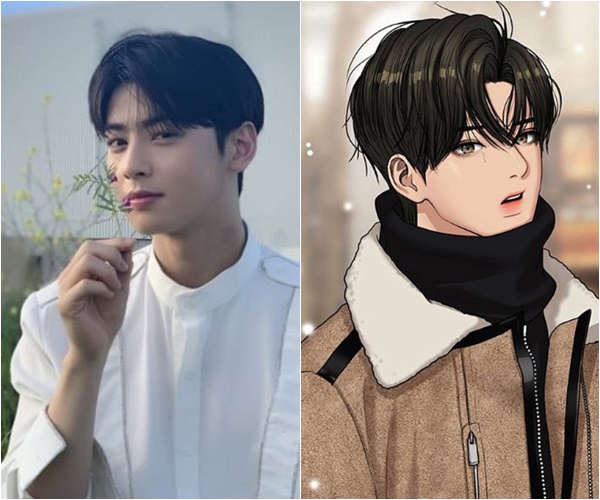 (출처=차은우, 야옹이 작가SNS)