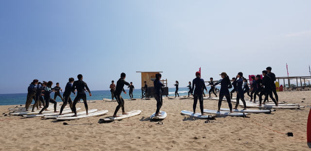 ▲양양 ‘서피비치’. ⓒ프레시안(전형준)