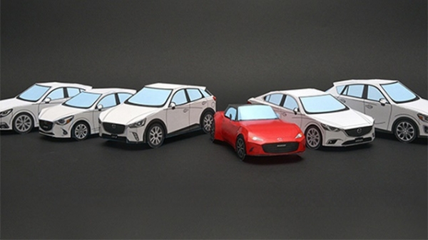 마쓰다 종이 모형 자동차