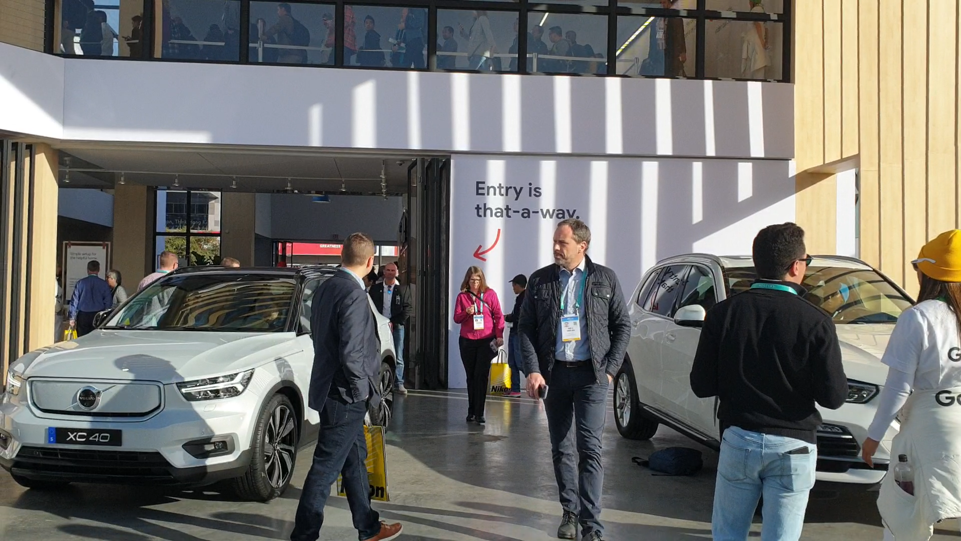 구글에서 전시한 체험 차량. [사진=이유미 기자]