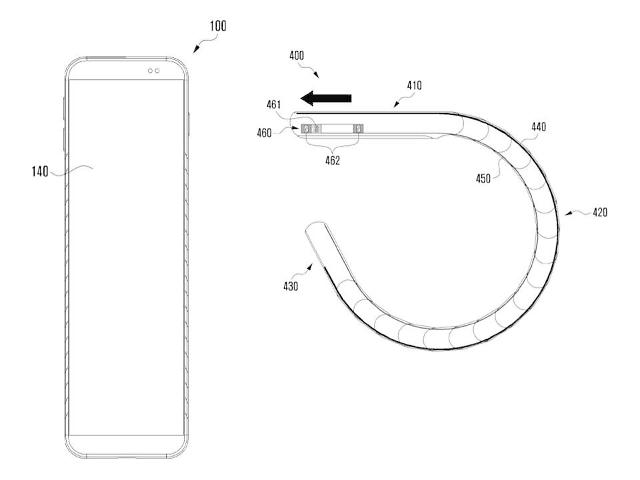 지난 3월 공개된 삼성전자의 스마트폰 디자인 특허