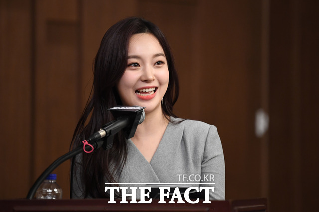 최은지 MBC 스포츠플러스 아나운서가 14일 오후 서울 마포구 스탠포드 호텔에서 열린 MBC 에브리원 '도시경찰' 제작발표회에 참석해 행사 진행을 하고 있다./남윤호 기자