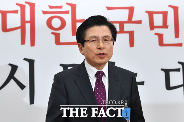 황교안 전 총리가 발언하고 있다. /남윤호 기자