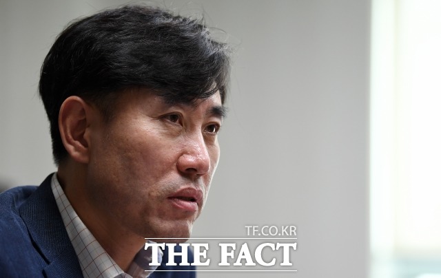 하태경 바른미래당 의원은 불출마 의사를 표시했다. 그는 "합의 추대는 승패가 가능할 때나 하는 것"이라며 "의원들 간 논의가 필요하다"고 밝혔다. /임영무 기자