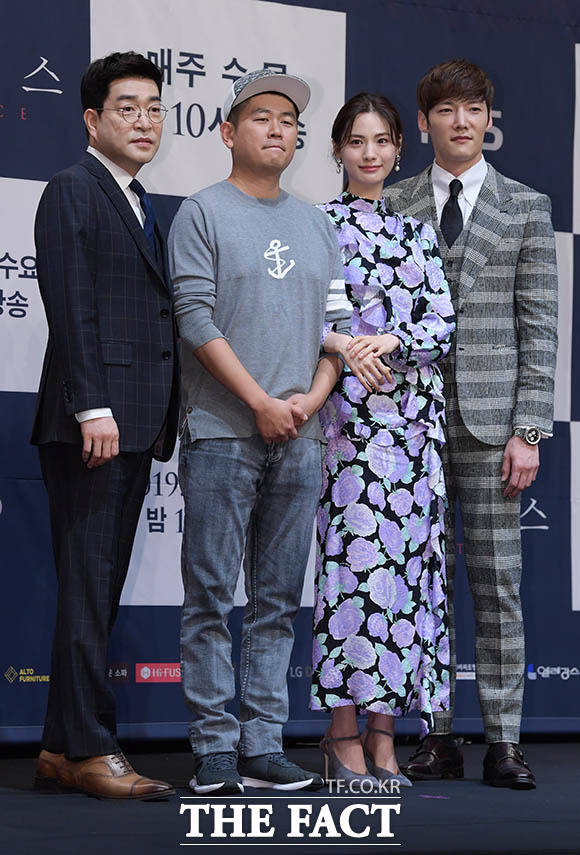 손현주와 조웅 감독, 나나, 최진혁(왼쪽부터)