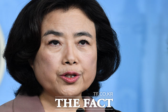 박순자 의원은 나경원 원내대표 뿐 아니라 다른 당 지도부를 향해서도 "원망스럽다"고 불만을 드러냈다. /남윤호 기자