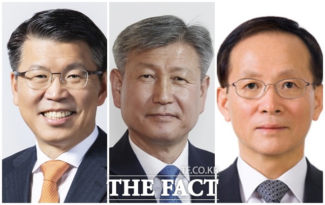 왼쪽부터 금융위원회 위원장에 은성수 한국수출입은행장, 국가보훈처장에 박삼득 전쟁기념사업회장, 주미대사관 특명전권대사에 이수혁 더불어민주당 의원. /청와대 제공