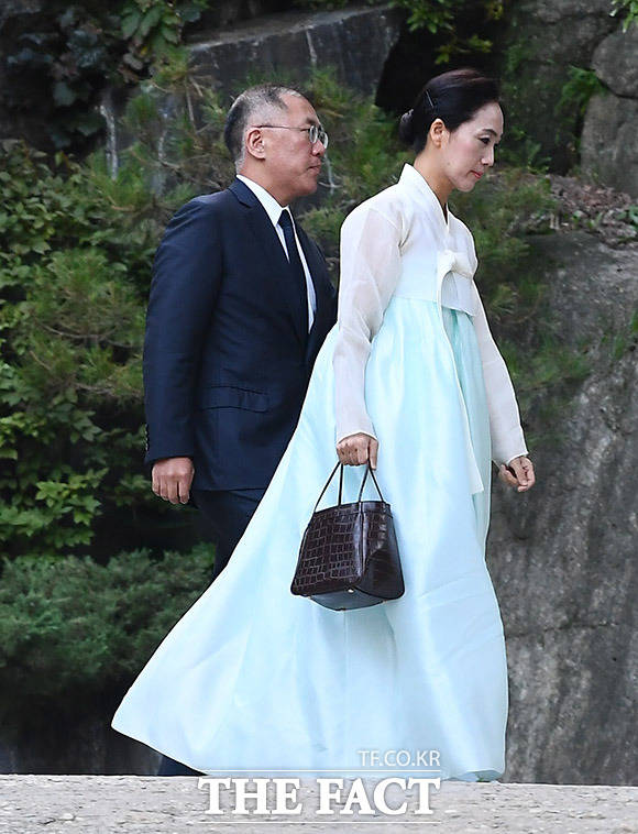 정의선 현대차그룹 수석부회장 내외