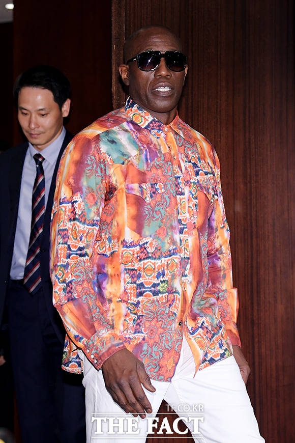 '2019 충북국제무예액션영화제' 기자회견 참석한 웨슬리 스나입스