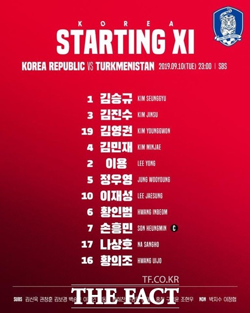 투르크메니스탄전./대한축구협회 제공