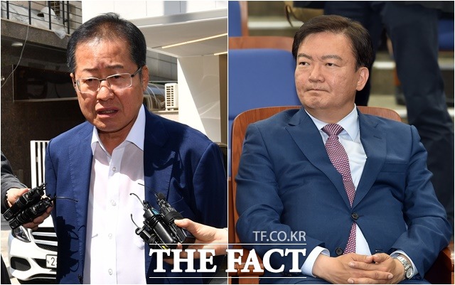 나경원 자유한국당 원내대표를 둘러싼 의혹을 놓고 홍준표 전 대표가 우회적 비판을 내놓자 민경욱 한국당 의원이 직격하고 나섰다. /더팩트 DB