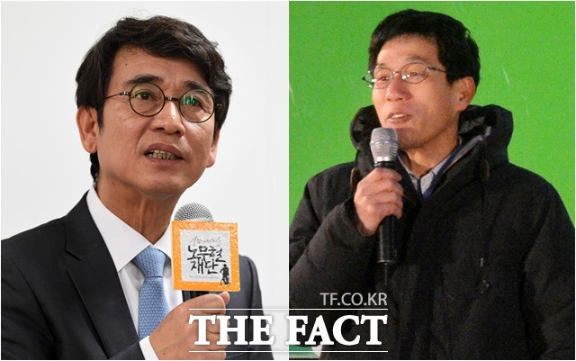 유시민 노무현재단 이사장과 진중권 전 동양대 교수가 연일 SNS 논쟁을 벌이고 있다. 유 이사장이 노무현재단 계좌를 검찰이 들여다봤다는 의혹을 제기하자 진 교수는 "걸릴 게 없으면 호들갑 떨지 않아도 될 듯"이라고 충고했다. /더팩트 DB