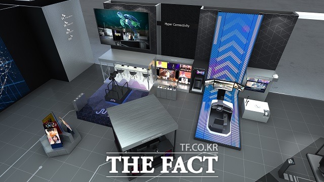 SK텔레콤은 이번 행사에서 SK이노베이션, SK하이닉스, SKC와 공동으로  715㎡ 규모의 공동 전시 부스를 운영한다. /SK텔레콤 제공