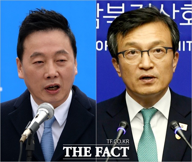 더불어민주당에선 '성추행' 송사에 휘말렸던 정봉주 전 의원(왼쪽), '부동산 투기' 논란이 일었던 김의겸 전 청와대 대변인이 21대 총선 출마를 준비 중이다. /더팩트 DB