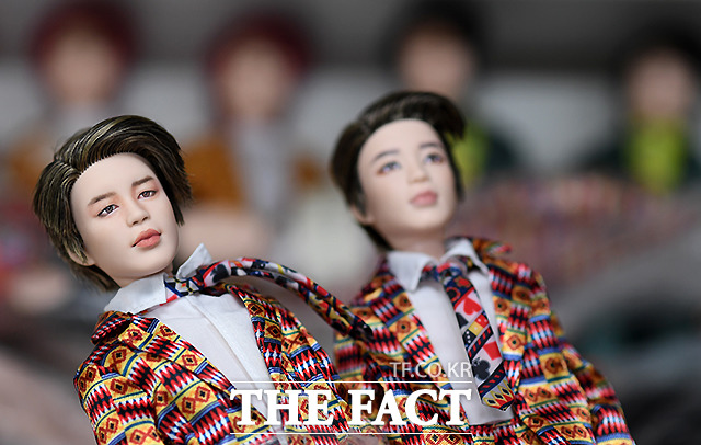 김 작가가 리페인팅한 지민의 얼굴.